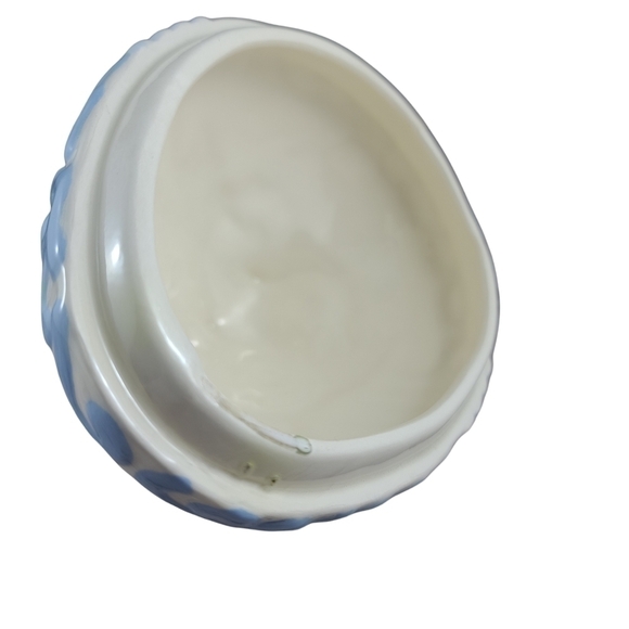 vintage Ceramic Easter Egg Candy Dish Container Sunflowers Spring Serving Ware - Picture 9 of 10